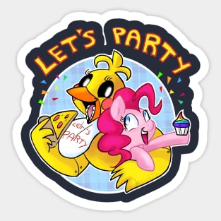 Lets Party Sticker